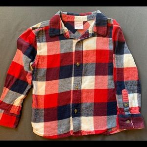 Flannel button down EUC 4T